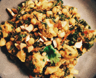 Vegan Cauliflower & Kale Chick Pea Curry & A Chat About Meat