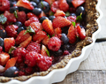 Wild Berry Pie with a Grain Free Crust