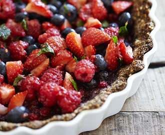 Wild Berry Pie with a Grain Free Crust