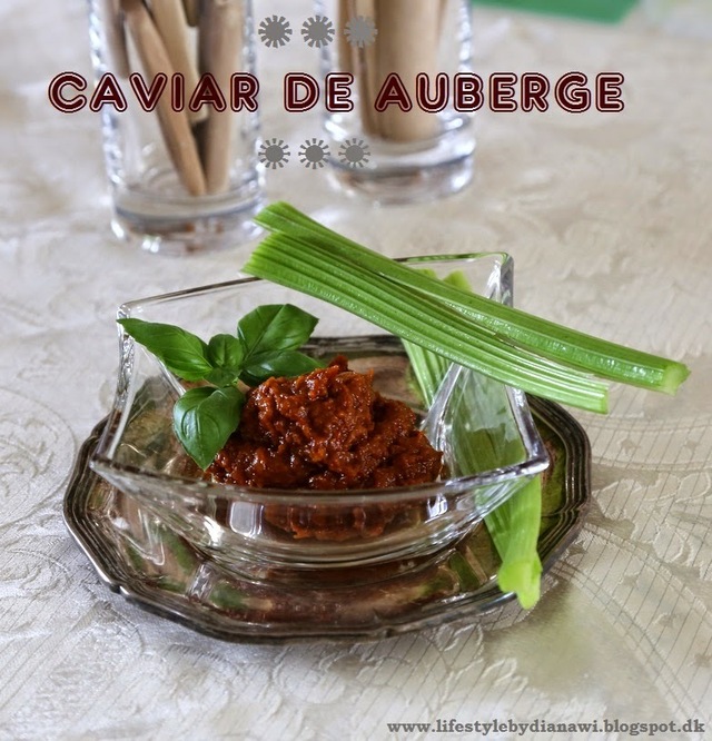 Opskrift på sund grøntsagsdip - Caviar de Auberge eller aubergine creme