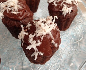Små chokolade muffins