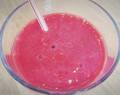 Raspberry/Rhubarb smoothie