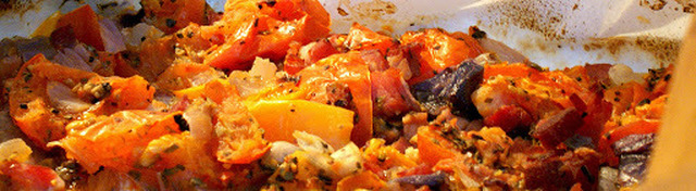 Spejlæg i ovnen med bacon og grøntsager - nem lille morgenbrunch
