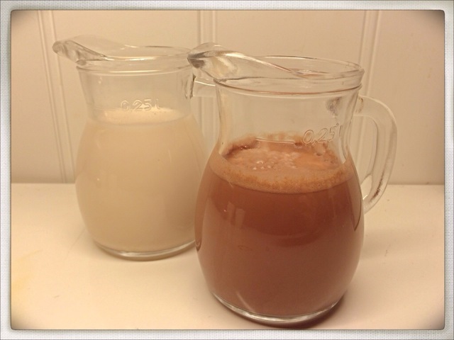 Mandelmælk & kakaomælk