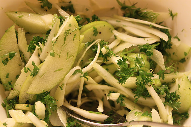 Grøn fennikelsalat vs. arabisk coleslaw