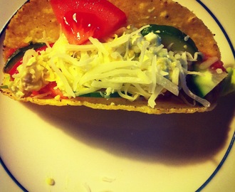 Vegetar taco med linsefyld