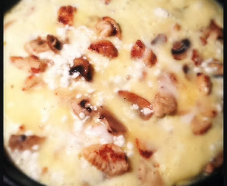 #26 omelet med kylling og svampe