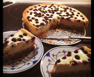 Cheesecake med blåbær {New York Style - again..}