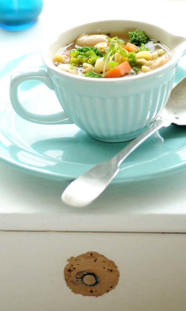 minestrone – italiensk grøntsagssuppe
