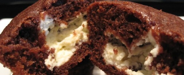 Chokolade cheesecake muffins