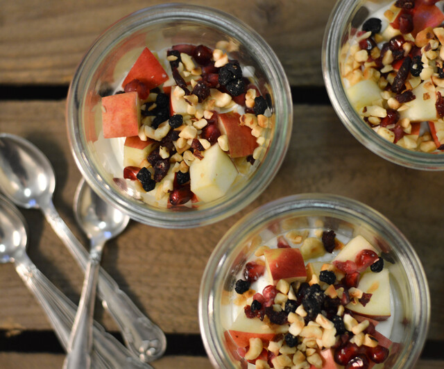 Creamy Cottage Cheese Bowl with Fruits and Nuts