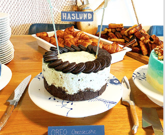 DÅBSKAGE #2 – Haslundkagen (OREO-Cheesecake)