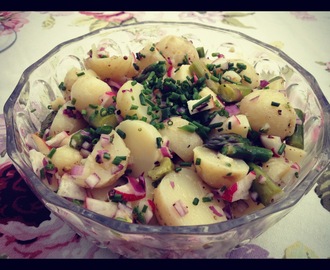 Sommerklar, hjemmelavet kartoffelsalat