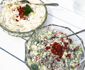To perfekte grill-salater: Kartoffelsalat & Broccolisalat