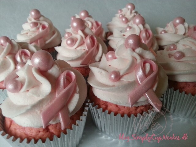 Pinktober pink champagne cupcakes