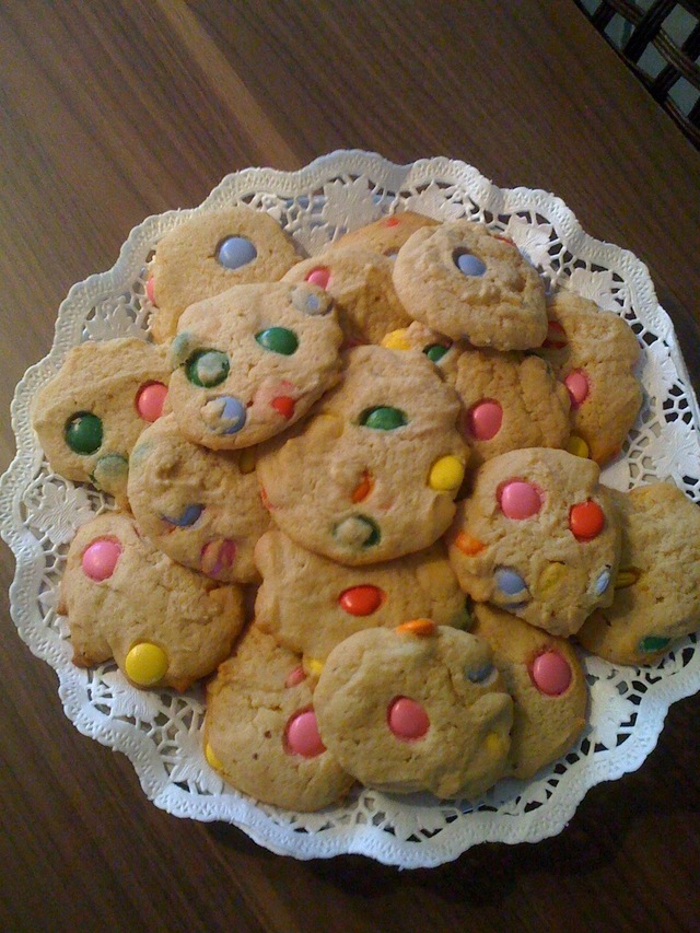 Cookies med choko-knapper