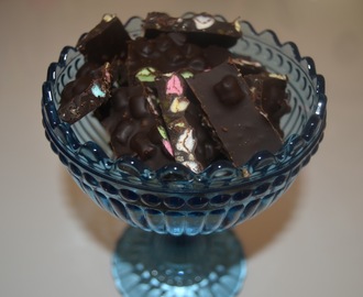 Chokolade med popsukker og skumfiduser - opskrift