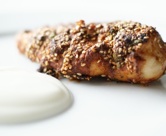 Krydret kyllingefilet a la tandoori med youghurtdip - Dukan diæt proteindag