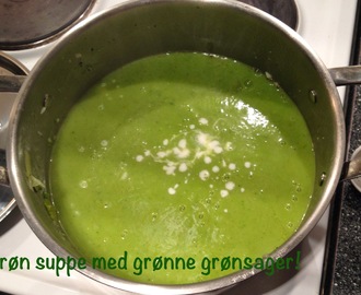 Grøn grønsagssuppe