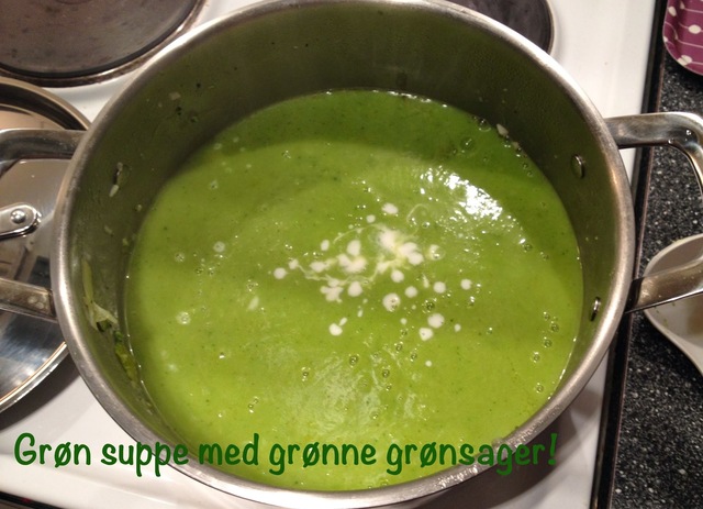 Grøn grønsagssuppe