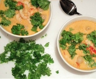 Thaisuppe med rejer