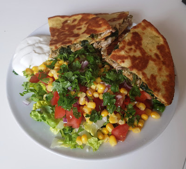 Quesadillas med Mexicansk Salat