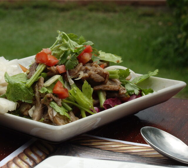 Spicy oksekøds salat (Yam neua) - opskrift - Lav thai mad