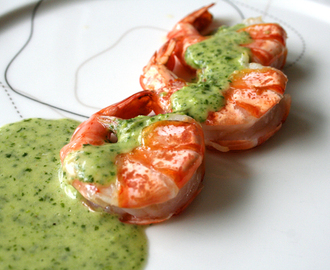 Gambas con Mojo Verde