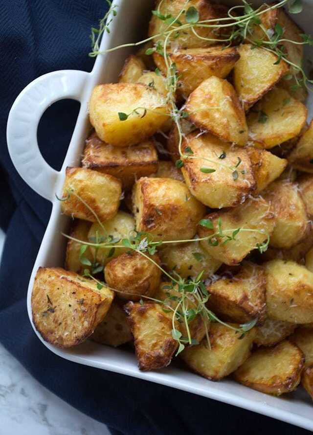 Råstegte kartofler