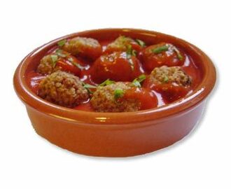 Albondigas med chili tomat sauce