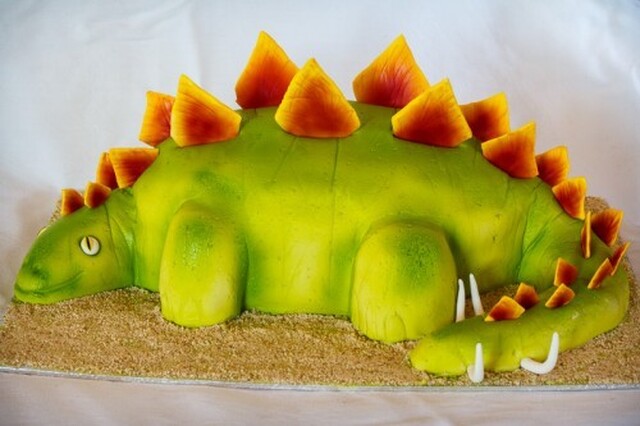 Stegosaurus fødselsdagskage