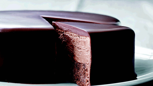 Chokoladekage med kaffemousse