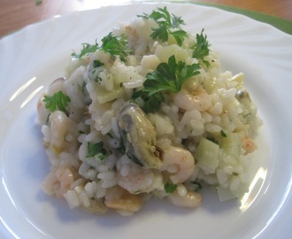 Risotto med fennikel og seafood