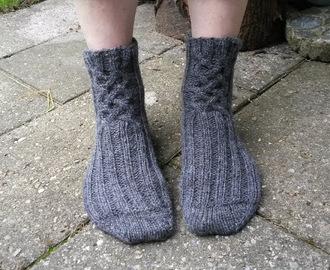 Tykke grå sokker