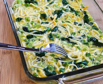 Spinach and Mozzarella Egg Bake