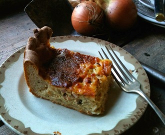 Overdådig løgtærte - Zwiebelkuchen