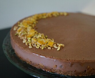 Chocolate and orange cheesecake