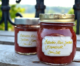 Rabarber, Ribs & Jordbær Marmelade