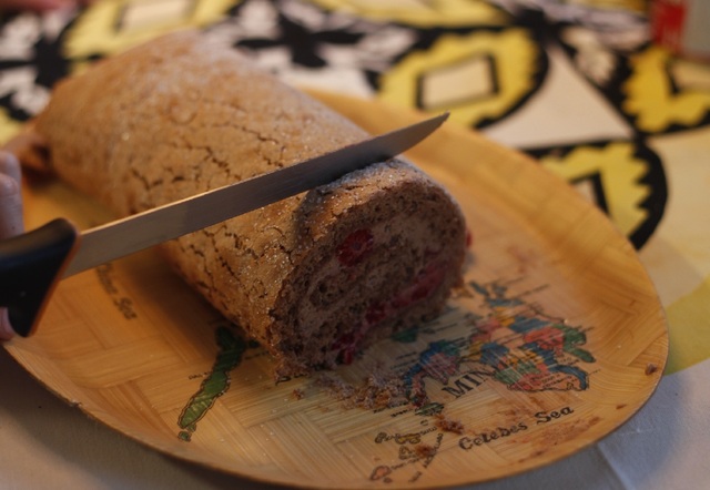 Chokolade/ Hindbær Roulade