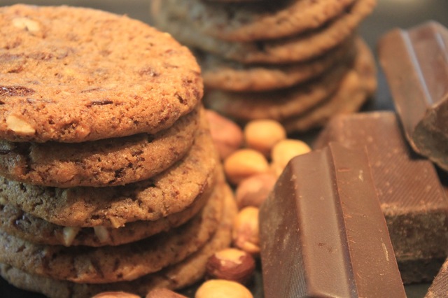 Søndagshygge med cookies - nødder & chokolade