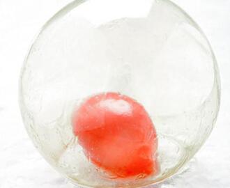 Jordbær med mundblæst sukker (Silk Gel)