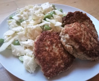 Frikadeller med sund salat