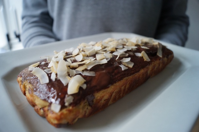 Sund banankage med chokolade & fuldkorns speltmel