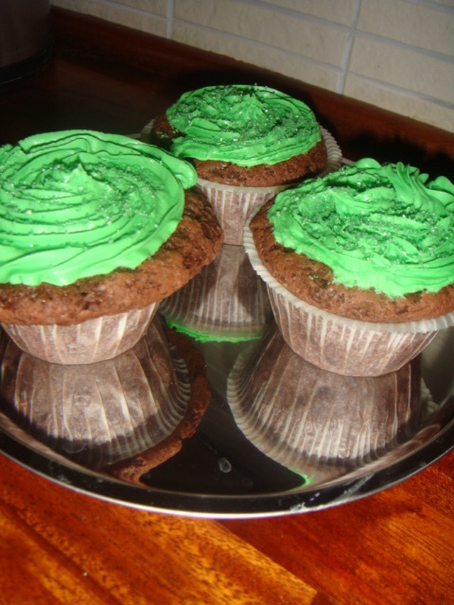 Chokolade Cupcakes Med Lime Frosting