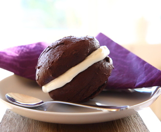 Whoopie pies med chokolade