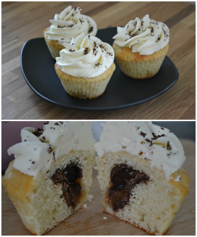 Cupcakes med chokolade skildpadder