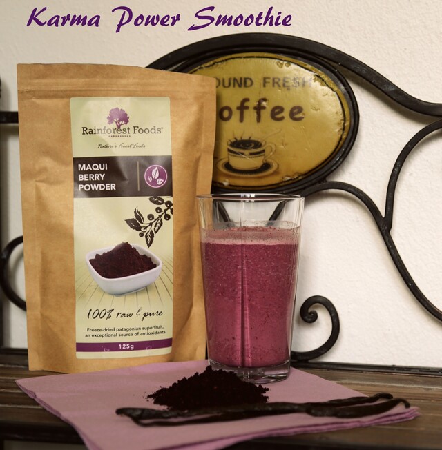 Karma Power smoothie med super antioxidanten Maqui berry
