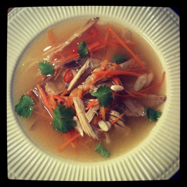 thai suppe med kylling
