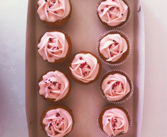 Blomster cupcakes