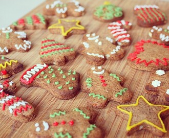 Vegansk jul – brunkage figurer med mindre sukker
